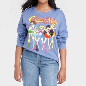 Sailor Moon Sweatshirt Purple Size Large.